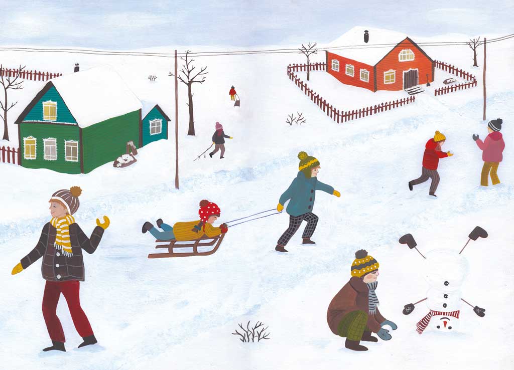 A SNOW DAY illustration