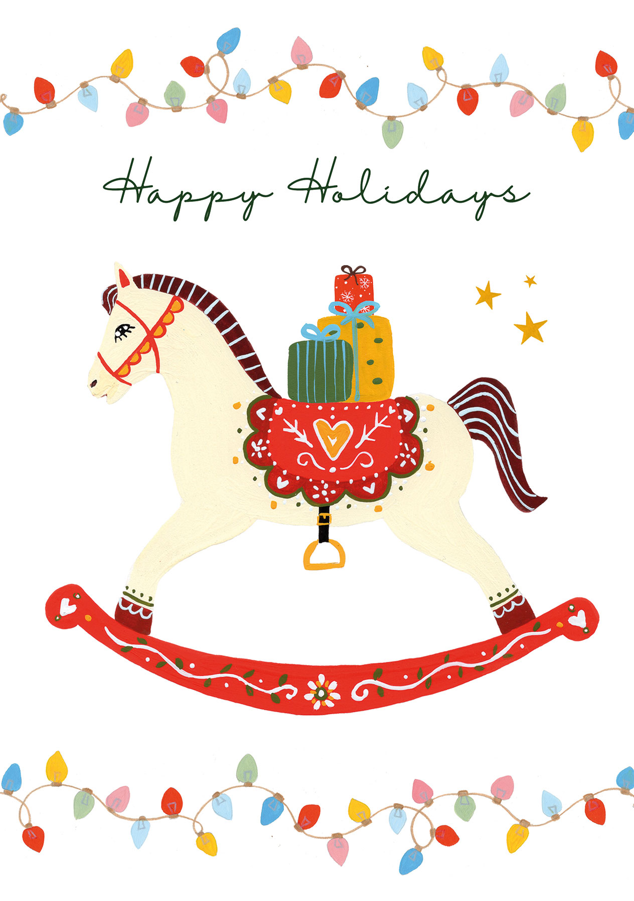 Rocking Horse Greetings Card